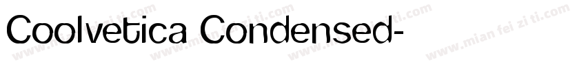 Coolvetica Condensed字体转换